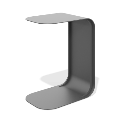 Приставной металлический журнальный столик Стокгольм (серый муар)